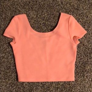 Pink crop top